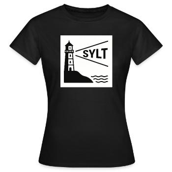 Sylt - T-shirt Femme - noir - Devant - AI Model Female 172 dark (172cm)
