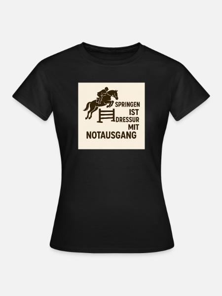 Ausbruchssprung Reiterwitz - Frauen T-Shirt - Schwarz