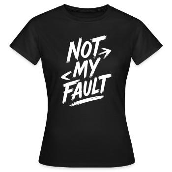 Mutiges Zitat zur persönlichen Verantwortung - Frauen T-Shirt - Schwarz - Vorne - AI Model Female 172 dark (172cm)