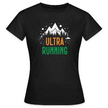Ultra Running - T-shirt Femme - noir - Devant - AI Model Female 172 dark (172cm)