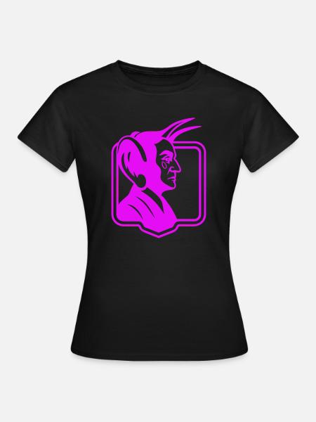 Devil big Ear Pop Art - Frauen T-Shirt - Schwarz