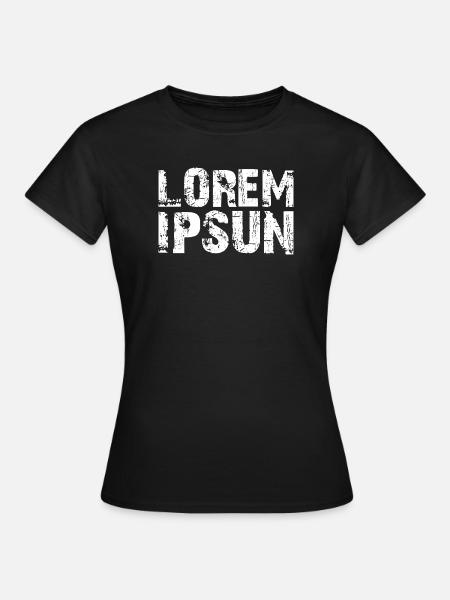 LOREM_IPSUN - Women's T-Shirt - black