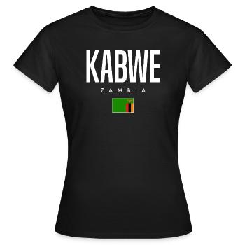 Kabwe Sambia - Frauen T-Shirt - Schwarz - Vorne - AI Model Female 172 dark (172cm)