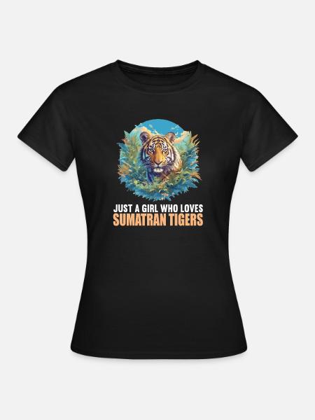 Sumatra-Tiger - Frauen T-Shirt - Schwarz