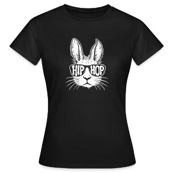 Hip Hop Culture 80s 90s Throwback Old School Vibes - Women's T-Shirt - black - Front - AI Model Female 172 dark (172cm)