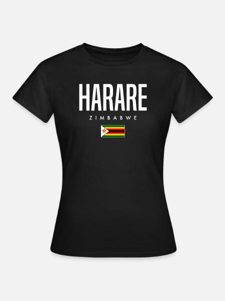 Harare Simbabwe - Frauen T-Shirt - Schwarz