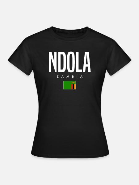 Ndola Sambia - Frauen T-Shirt - Schwarz