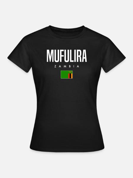 Mufulira Sambia - Frauen T-Shirt - Schwarz