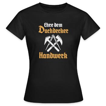 Roofers Crafts Guild Signs - Women's T-Shirt - black - Front - AI Model Female 172 dark (172cm)