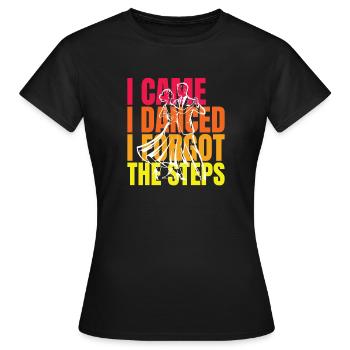 Danse de salon Formation de danse de salon Cadeau de danse de salon - T-shirt Femme - noir - Devant - AI Model Female 172 dark (172cm)