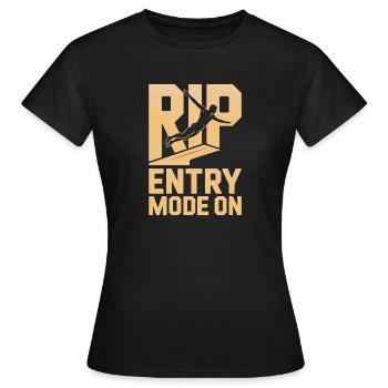 Kunstspringen Turmspringer Sprungbrett - Frauen T-Shirt - Schwarz - Vorne - AI Model Female 172 dark (172cm)