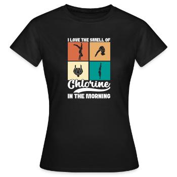Kunstspringen Turmspringer Sprungbrett - Frauen T-Shirt - Schwarz - Vorne - AI Model Female 172 dark (172cm)