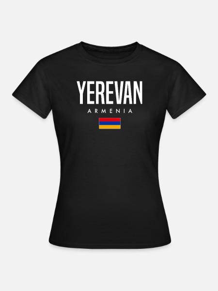 Yerevan Armenien - Frauen T-Shirt - Schwarz