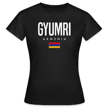 Gyumri Armenia - Women's T-Shirt - black - Front - AI Model Female 172 dark (172cm)