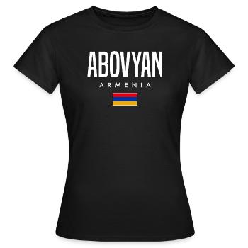 Abovyan, Arménie - T-shirt Femme - noir - Devant - AI Model Female 172 dark (172cm)