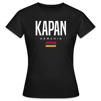 Kapan Armenia - Women's T-Shirt - black - Front - AI Model Female 172 dark (172cm)