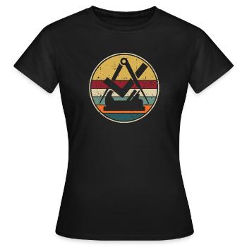 Carpenter Carpenter Guild Sign Craft Guild - Women's T-Shirt - black - Front - AI Model Female 172 dark (172cm)