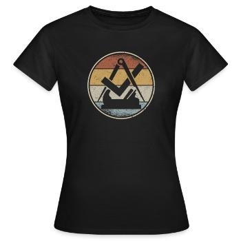 Carpenter Carpenter Guild Sign Craft Guild - Women's T-Shirt - black - Front - AI Model Female 172 dark (172cm)