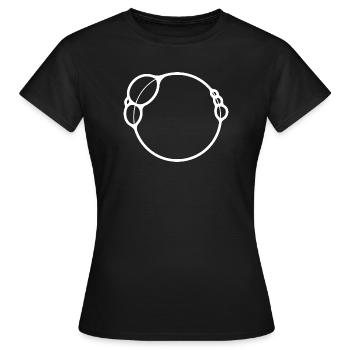 Bulles - T-shirt Femme - noir - Devant - AI Model Female 172 dark (172cm)