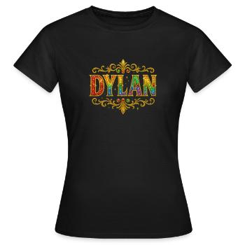 DYLAN Paillettes Paillettes Or - T-shirt Femme - noir - Devant - AI Model Female 172 dark (172cm)