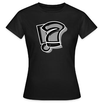 !? Point d’interrogation d’exclamation - T-shirt Femme - noir - Devant - AI Model Female 172 dark (172cm)