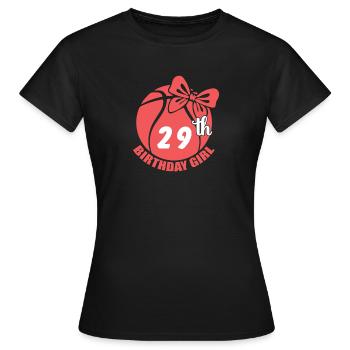 Basket-ball 29e anniversaire Basketteur - T-shirt Femme - noir - Devant - AI Model Female 172 dark (172cm)