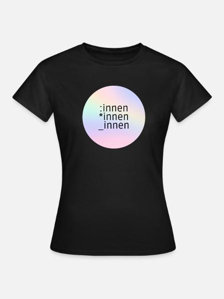 *innen_innen:innen - Frauen T-Shirt - Schwarz