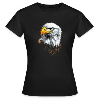 Eagle Bald Eagle Golden Eagle White-tailed Eagle - Women's T-Shirt - black - Front - AI Model Female 172 dark (172cm)