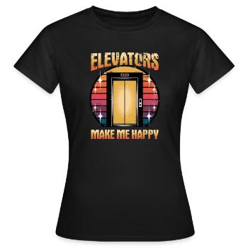 Elevator toddler & kids - Women's T-Shirt - black - Front - AI Model Female 172 dark (172cm)
