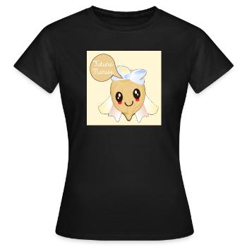 Zukünftige Kichererbsenbraut - Frauen T-Shirt - Schwarz - Vorne - AI Model Female 172 dark (172cm)