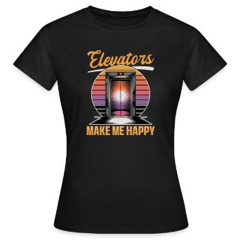 Elevator toddler & kids - Women's T-Shirt - black - Front - AI Model Female 172 dark (172cm)