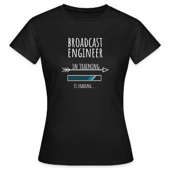Engineer Gift Profession Training Broadcasting Technology - Women's T-Shirt - black - Front - AI Model Female 172 dark (172cm)