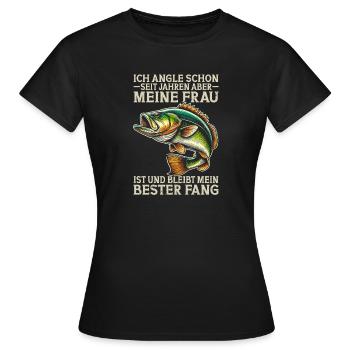 Pêcheurs amateurs de poissons Pêcheurs à l’appât - T-shirt Femme - noir - Devant - AI Model Female 172 dark (172cm)