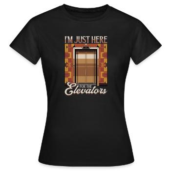 Elevator toddler & kids - Women's T-Shirt - black - Front - AI Model Female 172 dark (172cm)