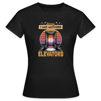 Elevator toddler & kids - Women's T-Shirt - black - Front - AI Model Female 172 dark (172cm)