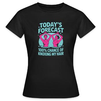Synchronschwimmen Kunstschwimmen Wassersport - Frauen T-Shirt - Schwarz - Vorne - AI Model Female 172 dark (172cm)