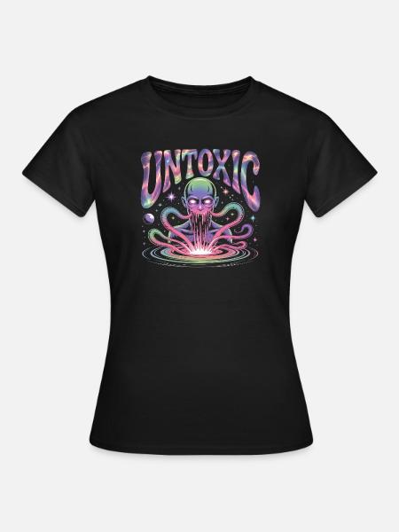Ungiftiger kosmischer Außerirdischer - Frauen T-Shirt - Schwarz