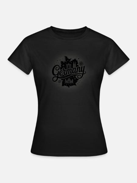 Deutschland - Souvenir-Design - Frauen T-Shirt - Schwarz