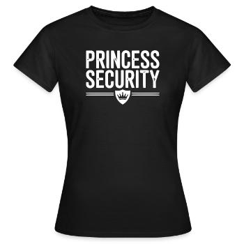 Sécurité de la princesse - T-shirt Femme - noir - Devant - AI Model Female 172 dark (172cm)
