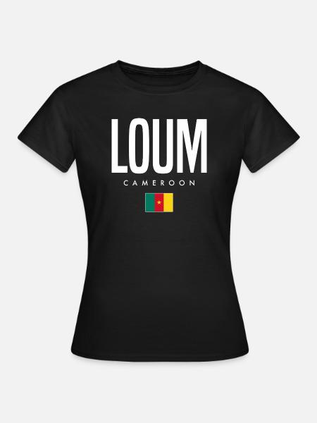 Loum Kamerun Kameruner - Frauen T-Shirt - Schwarz