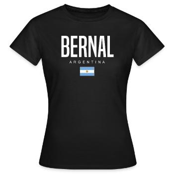 Bernal Argentinien Argentinier - Frauen T-Shirt - Schwarz - Vorne - AI Model Female 172 dark (172cm)