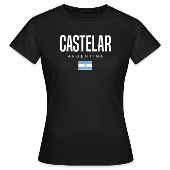 Castelar Argentinien Argentinier - Frauen T-Shirt - Schwarz - Vorne - AI Model Female 172 dark (172cm)