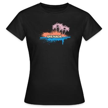 Geschenk für Grenada - Frauen T-Shirt - Schwarz - Vorne - AI Model Female 172 dark (172cm)