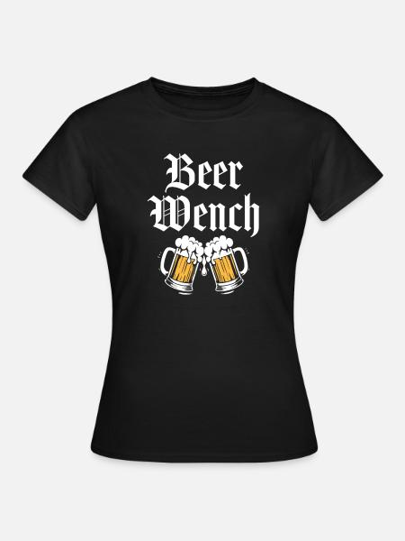 Bierweibchen - Frauen T-Shirt - Schwarz