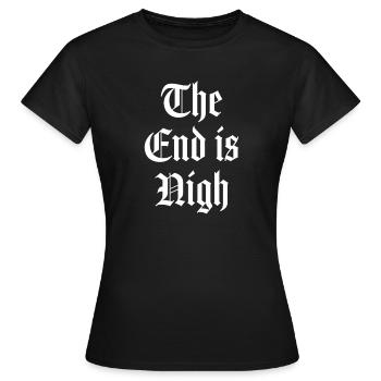 La fin est proche - T-shirt Femme - noir - Devant - AI Model Female 172 dark (172cm)