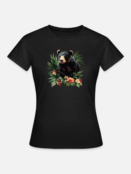 Sun Bear Malaienbär - Frauen T-Shirt - Schwarz