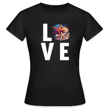 Starfish Starfish - Women's T-Shirt - black - Front - AI Model Female 172 dark (172cm)