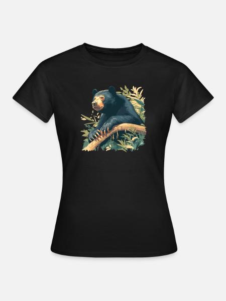 Sun Bear Malaienbär - Frauen T-Shirt - Schwarz