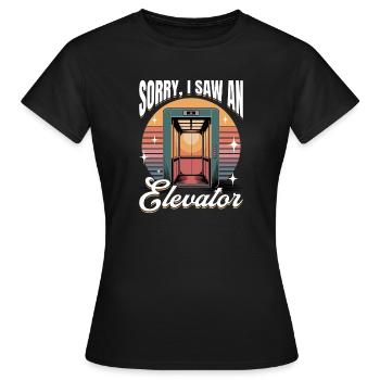 Elevator toddler & kids - Women's T-Shirt - black - Front - AI Model Female 172 dark (172cm)