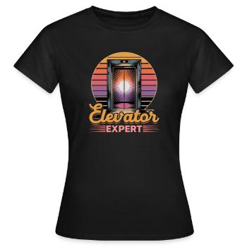Elevator toddler & kids - Women's T-Shirt - black - Front - AI Model Female 172 dark (172cm)